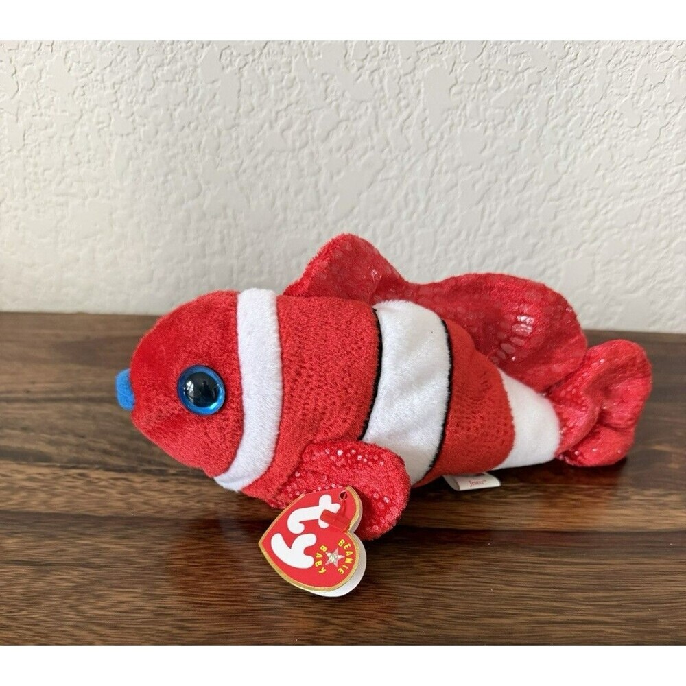 Ty Beanie Babies "Jester" Clown Fish (8") 2000 New with tag